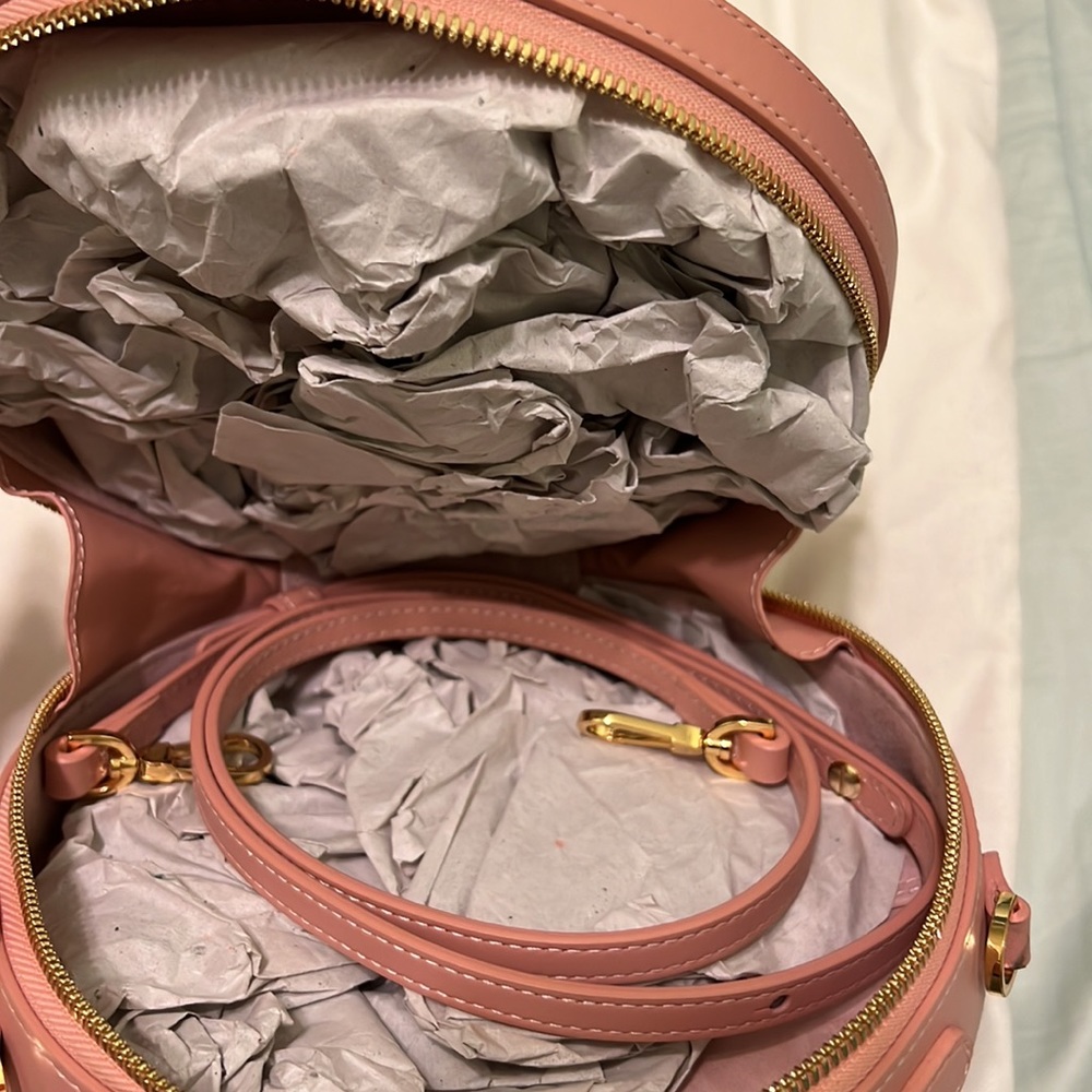 Mansur Gavriel Circle Crossbody Bag in Coral - Picture 5 of 12